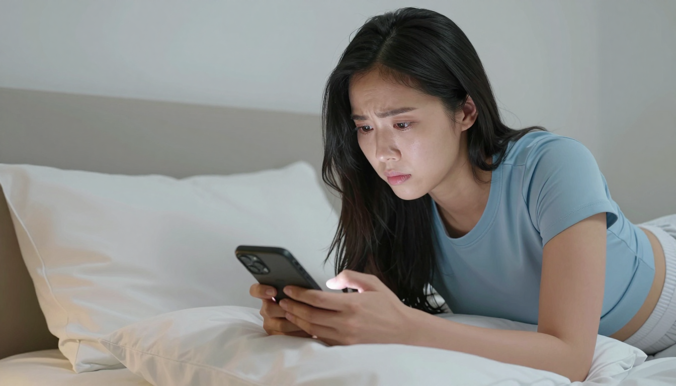 Photo bed031: waiting for a message